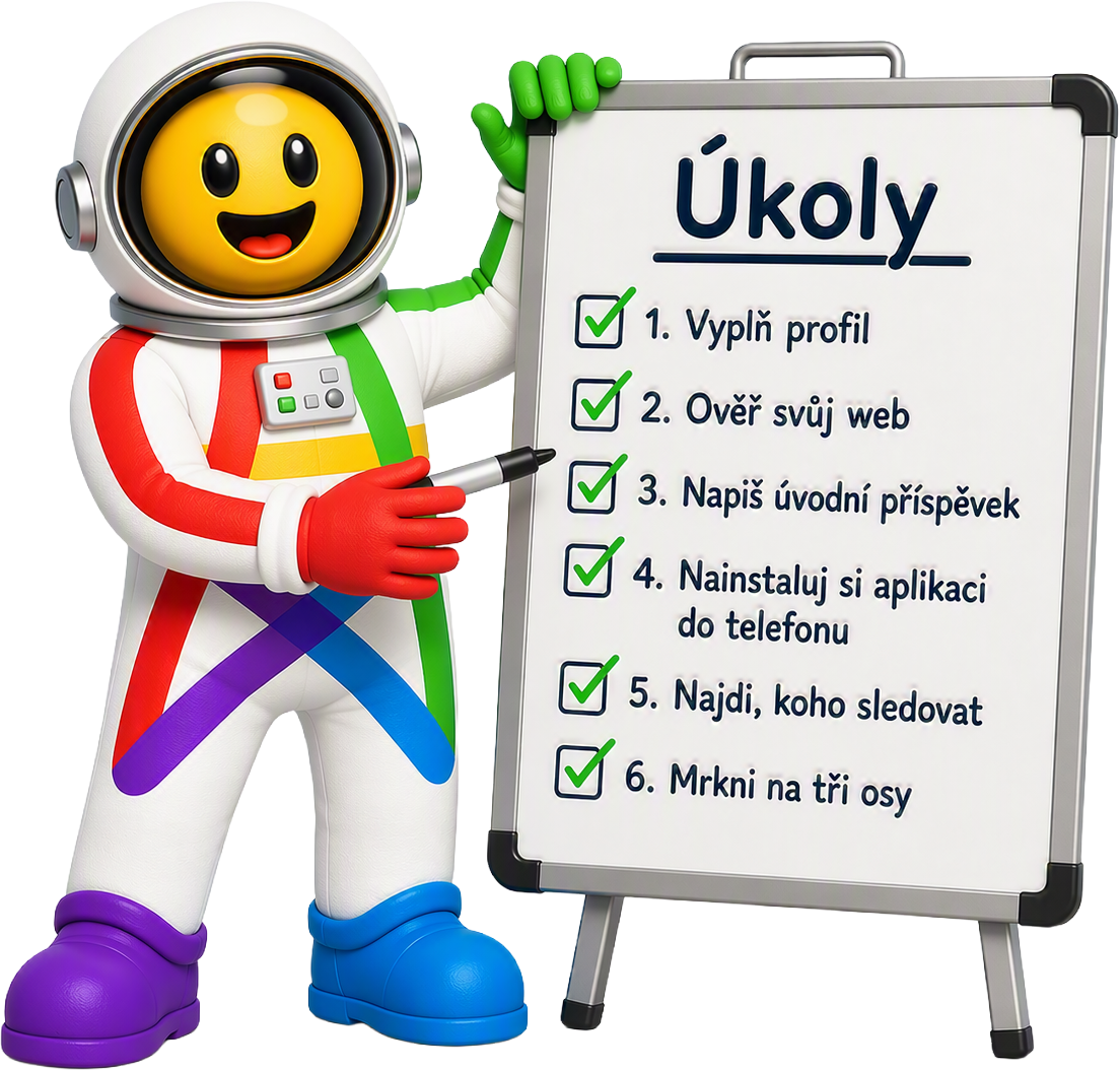 Fedík u tabule úkolů