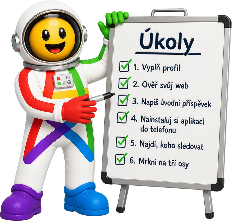 Fedík u tabule úkolů